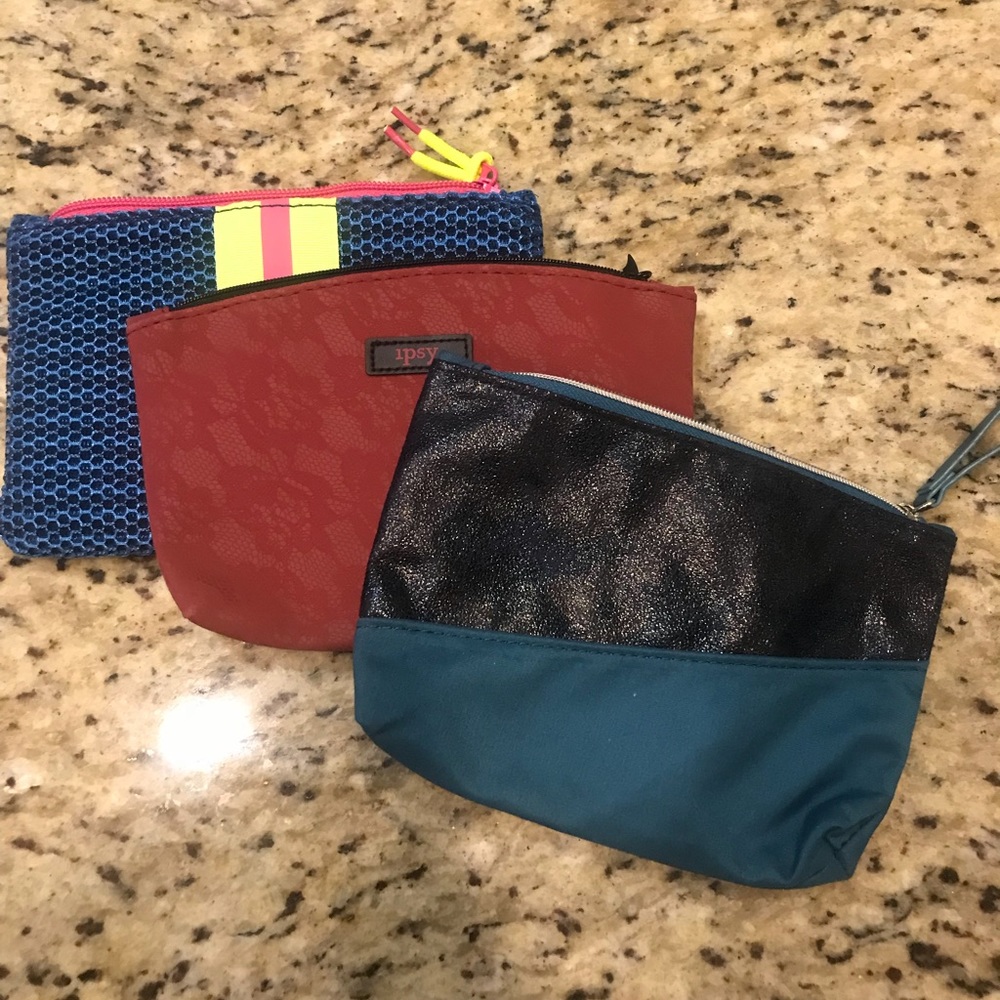 3 Ipsy pouches!